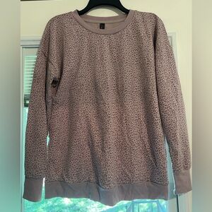 Ladies cheetah print sweater